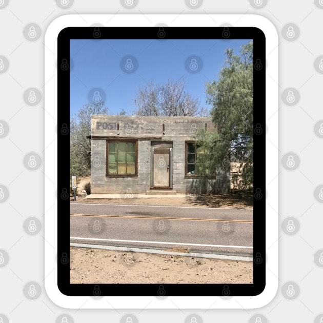 Kelso California Post Office Mojave Desert Route 66 Sticker by MalibuSun
